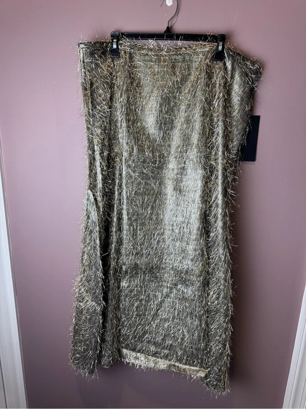 NWT Tuckernuck Pewter Metallic Tinsel Esme Skirt XXXL